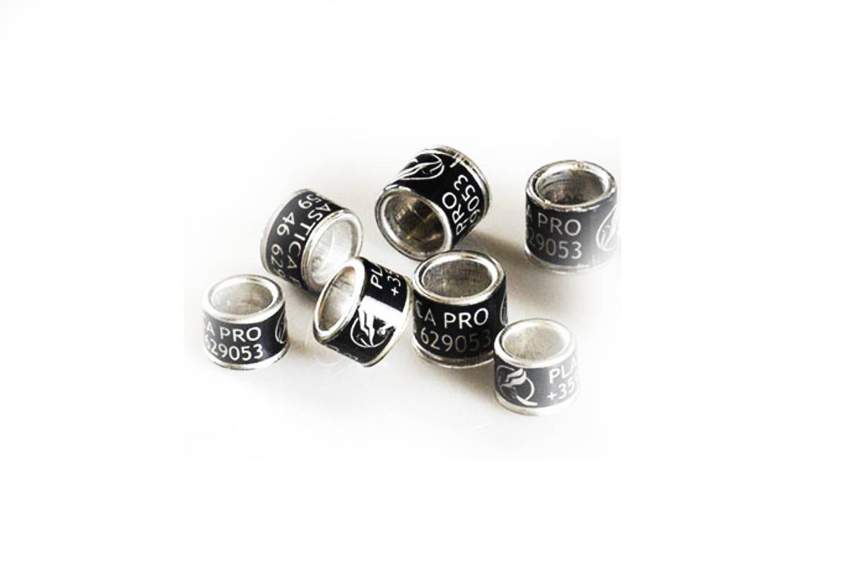 Wholesale Aluminum Plastic Bird Bands, Bulk Aluminum Base With Plastic Coating Pigeon Leg Bands - All Colors