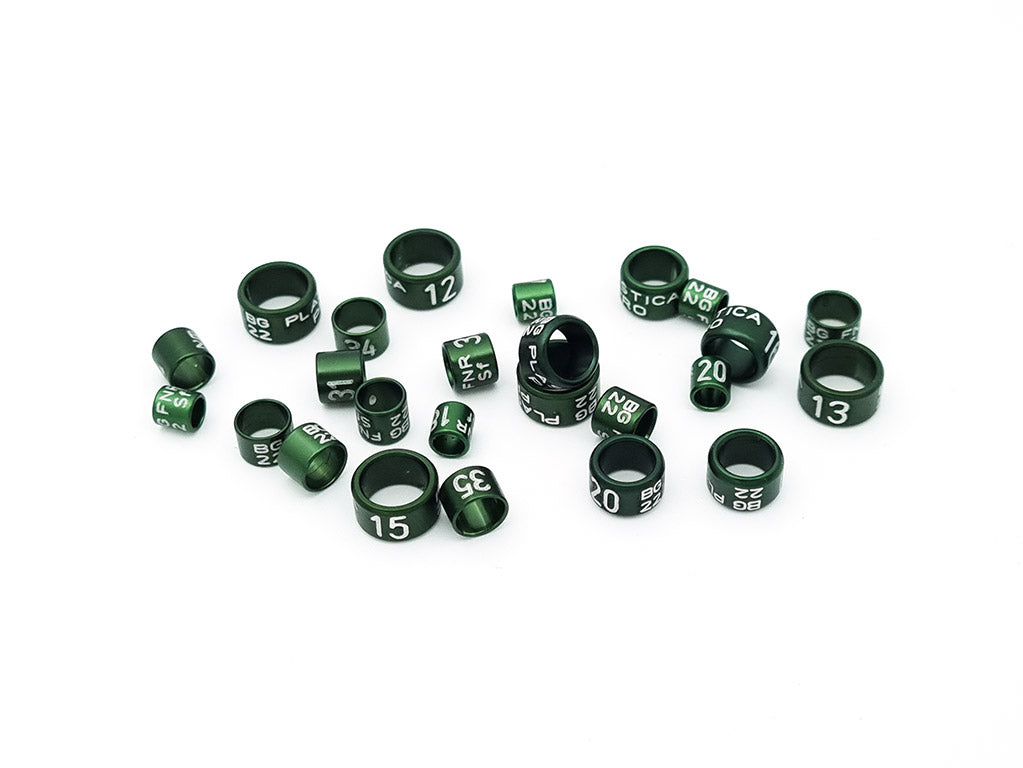 Wholesale Aluminum Bird Bands, Bulk Premium Aluminum Pigeon Leg Bands - All Colors