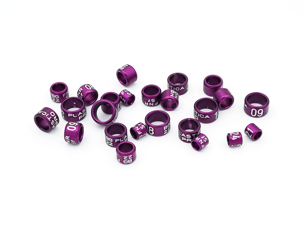 Wholesale Aluminum Bird Bands, Bulk Premium Aluminum Pigeon Leg Bands - All Colors