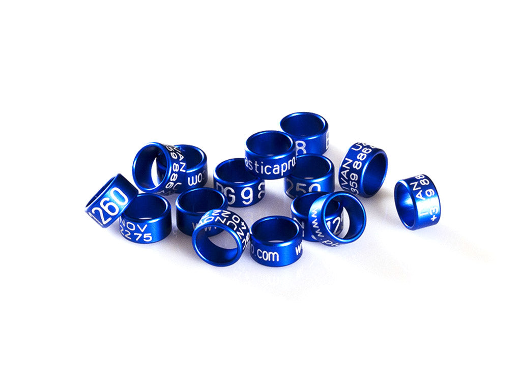 Wholesale Aluminum Bird Bands, Bulk Premium Aluminum Pigeon Leg Bands - All Colors