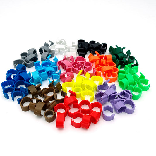 Wholesale Thin Plastic Bird Bands, Bulk Open Plastic Pigeons Bands - All Colors